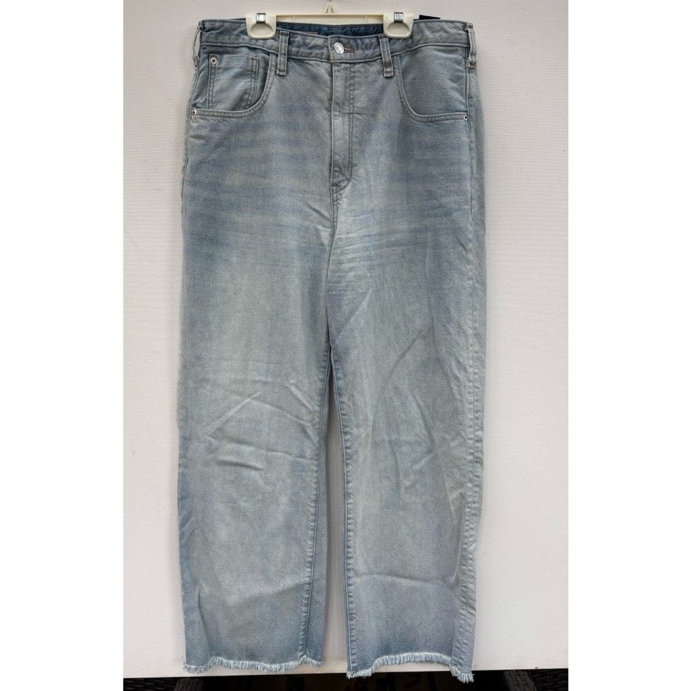 Anthropologie Light Wash Wide Leg Jeans